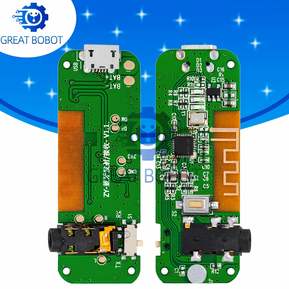 Bluetooth kompatibilný vysielací a prijímací modul stereo 5.0 Zvládnutie audio prijímací vysielací vysielač zosilňovač
