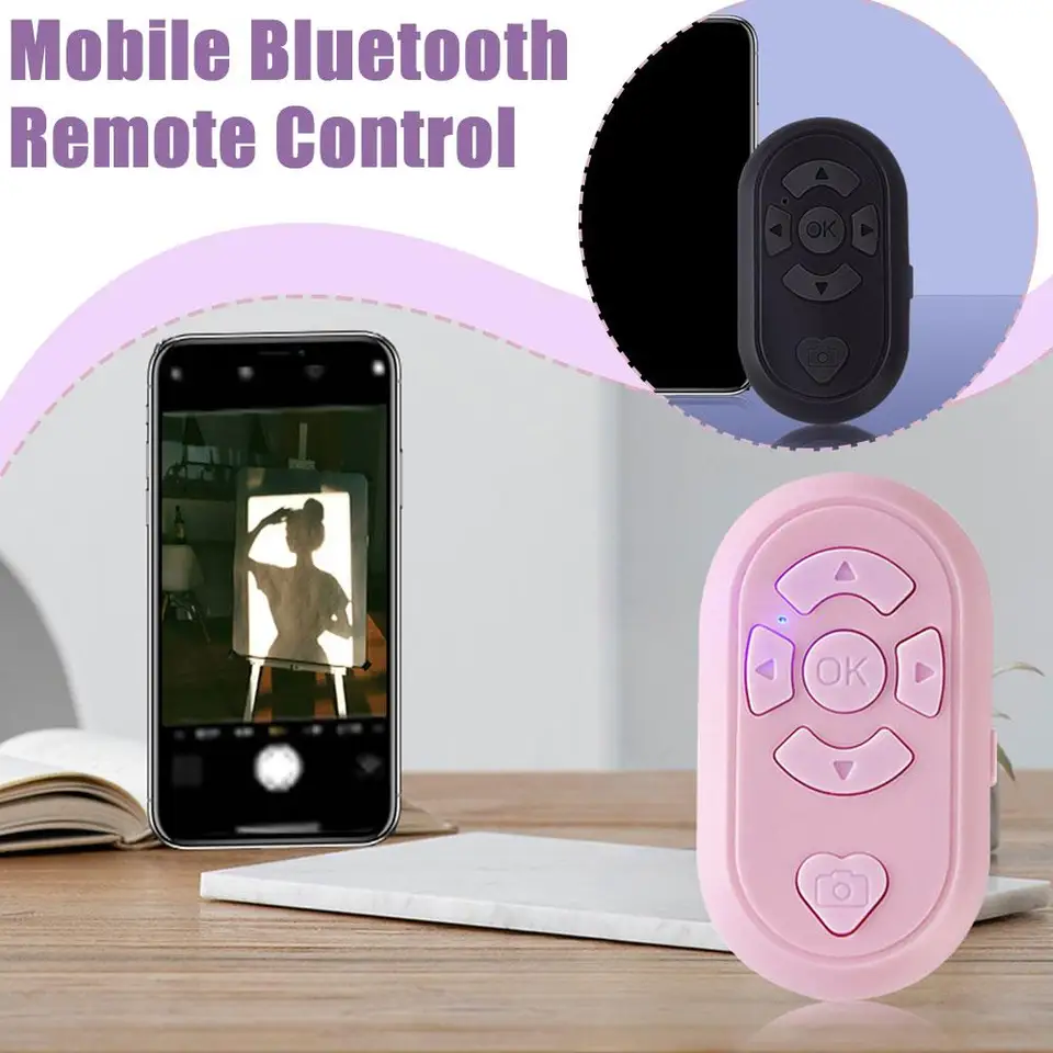 Bluetooth mediálne tlačidlo diaľkové ovládanie pre iPhone iPad Android diaľkové ovládacie prvky Scroller Scroller Auto Clicker pre Live K5Z2