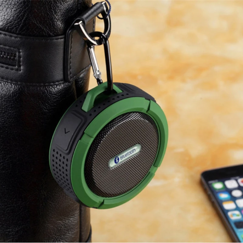 Bluetooth reproduktor bezdrôtový vodotesný prísavkový šálka Outdoor Sports Sound Box Mini subwoofer pre sprchové auto Smart Phone Mic TF C6
