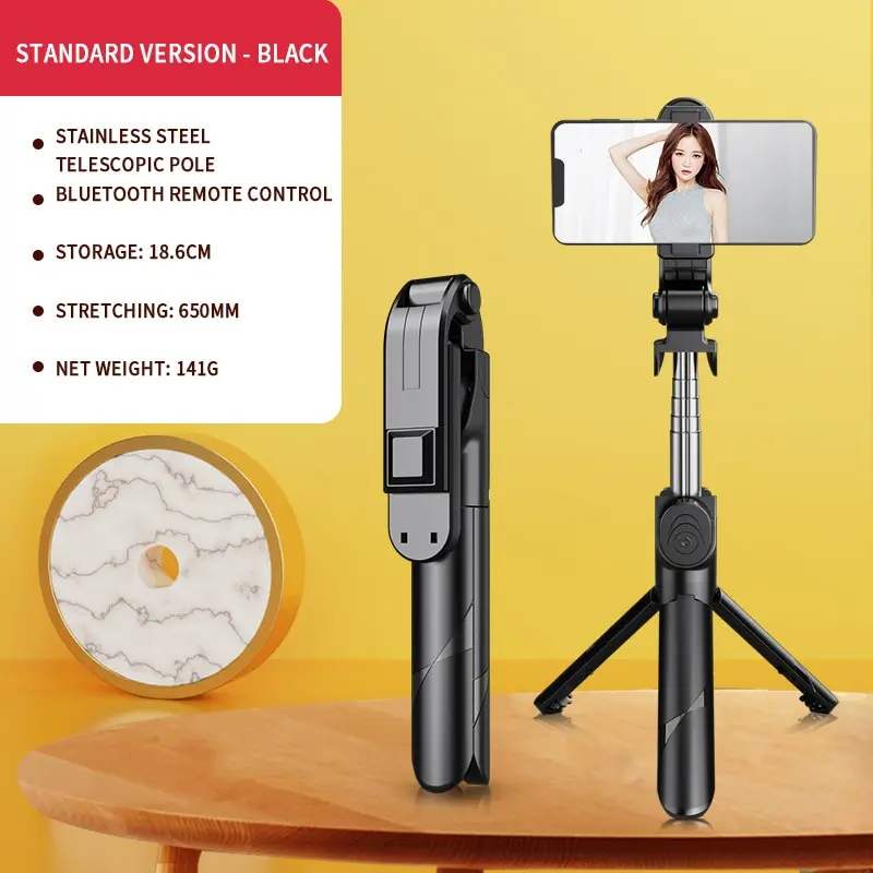Bluetooth selfie stick xx02p Horizontálne a vertikálne snímanie Mobile Integrované živé vysielacie držiak selfie tyčinka