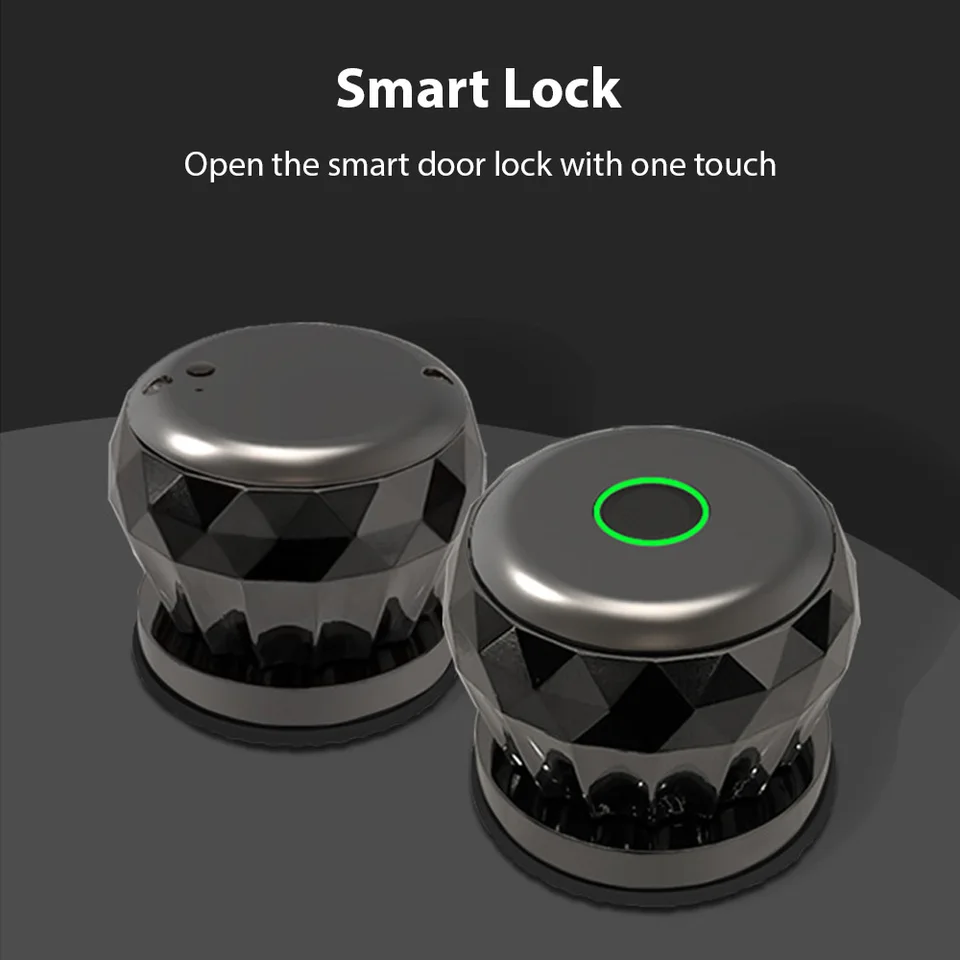 Bluetooth Smart Lock Fingerprint Dvere Gomb Dvere Lock Tuya App Diaľkové ovládanie odtlačok prsta/kľúč/zámok dverí aplikácie pre dvere 35-55 mm