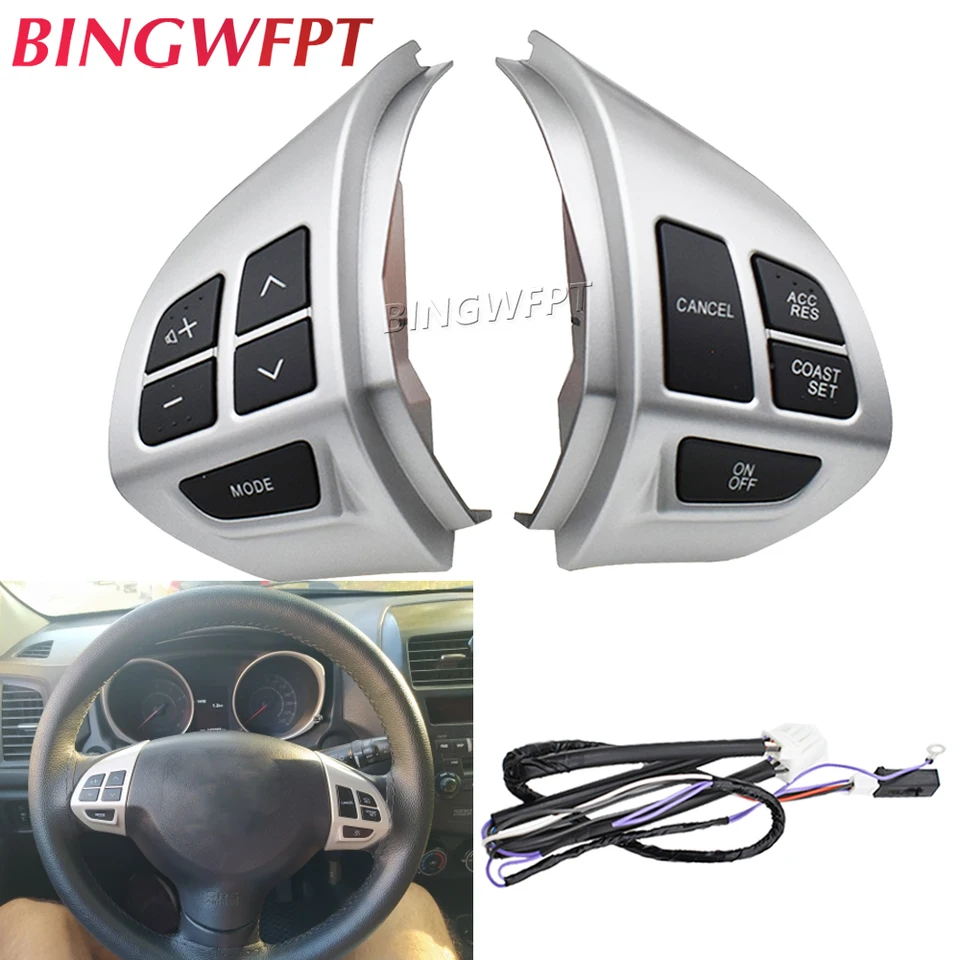 Bluetooth Telefón Cruise Control volant Spínač pre Mitsubishi Lancer CX Cy 10 Lancer X Outlander ASX Colt Pajero Sport