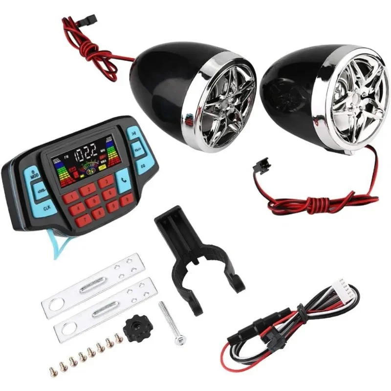 Bluetooth vodotesný zvukový motocykel stereofónny reproduktor Motocykel Hudobný prehrávač USB Card Carrier Amplifier Radio Reproduktor