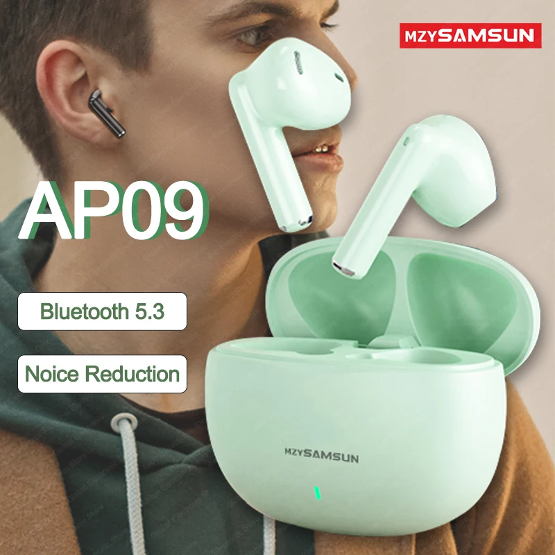 Bluetooth5.3 slúchadlá AP09 Športové bezdrôtové slúchadlá Tws stereofónne náhlavné súpravy nepremokavé bezdrôtové slúchadlá s mikrofónom pre telefón