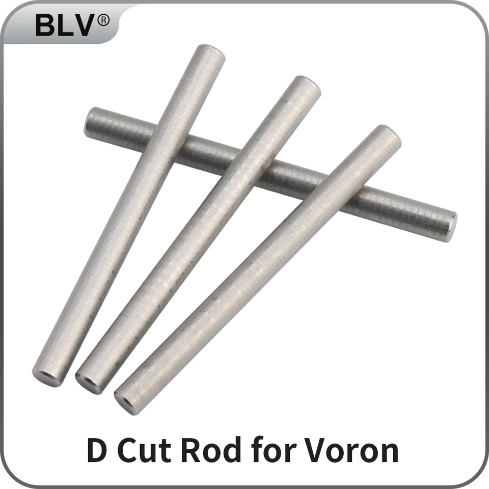 BLV® VORON 2.2 3D tlačiareň Motoria lineárny hriadeľ 5 mm Grind Plochový hriadeľ 60 mm d Cut hriadeľ d Cretá ​​tyč pre Voron