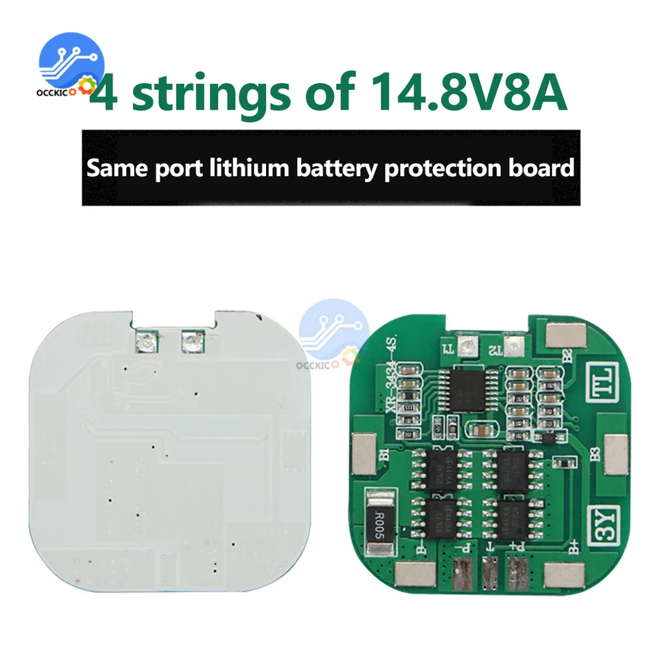 BMS 4S 8A 14.8V 16.8V 18650 LI-ION lítium nabíjanie nabíjania Board Bank Monitor BMS BMS 4S 8A PCB pre elektrické náradie
