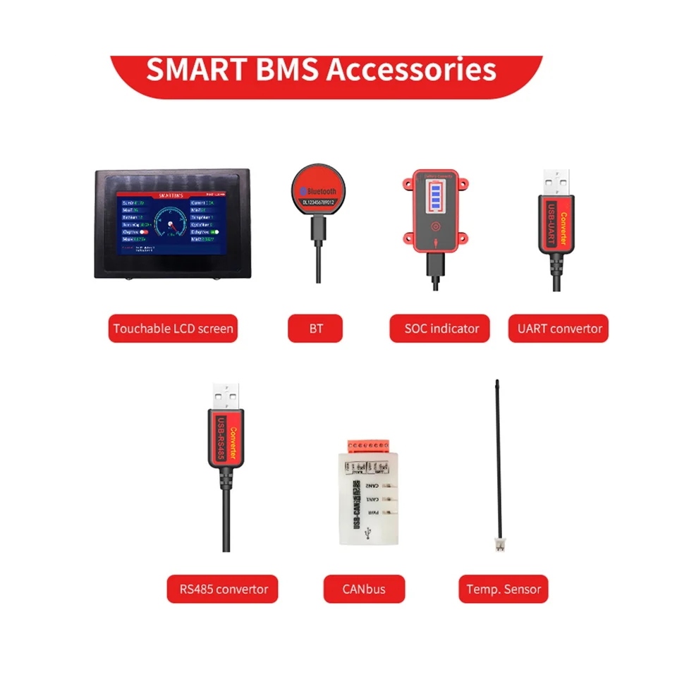 BMS USB-UART Komunikačný protokol k PC pre LIFEPO4 LI-ION NCM LTO BATTERSKÁ BATTERS 4S A 32S