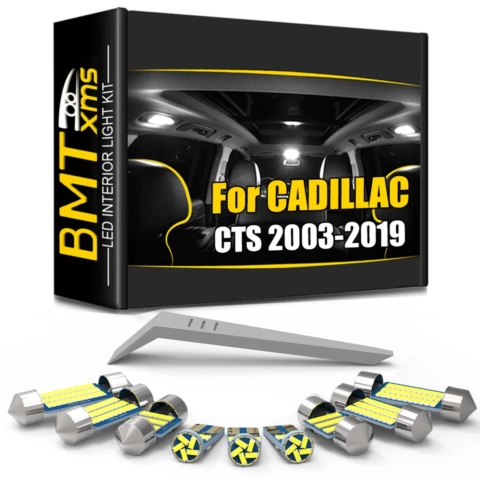 BMTXMS CANBUS pre Cadillac CTS 2003 2004 2005 2006 2007 2008 2009 2010 2010 2012 2014 2015 2016 2017 2018 2018 2019 Interiérové ​​svetlá