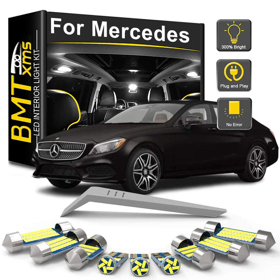 BMTXMS pre Mercedes Benz Cls Clk CLK CLK GLK GLA Trieda W218 W219 W208 W209 A209 C117 X164 X166 X204 X156 Interiérové ​​svetlá LED AUTOM
