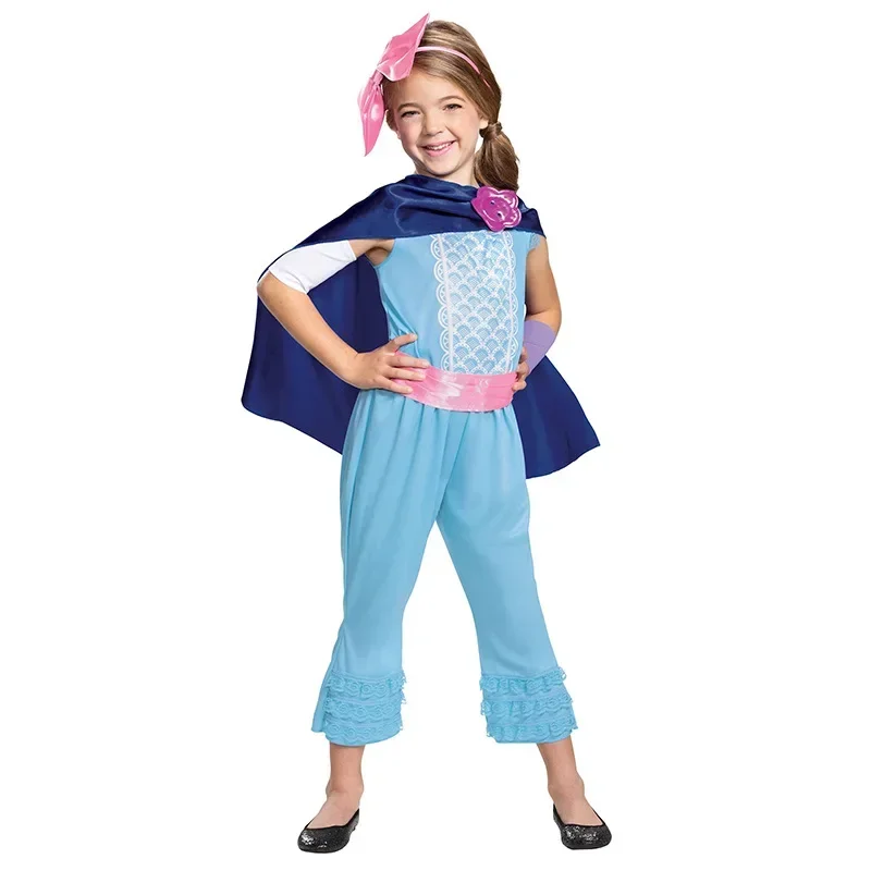 Bo Peep kostýmy pre malé dievčatko princezná Halloween cosplay filmová rola detské šaty s plášťom SML M20