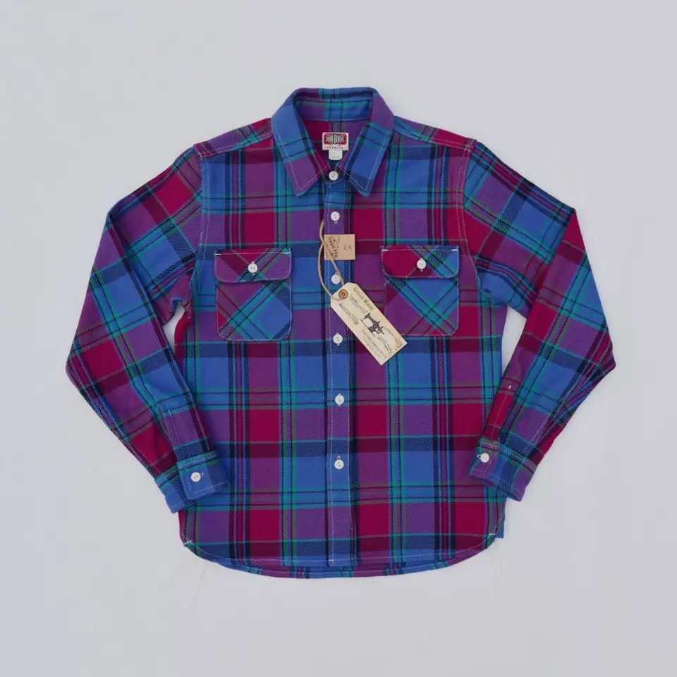 Bob Dong Ultra Heavy Duty Cotton Plaid Tirls American Workwear Cocked Tirlars