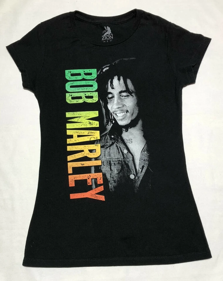 Bob Marley Zion Rootwear Smile Gradient Junior Size l Grafické tlačové tričko