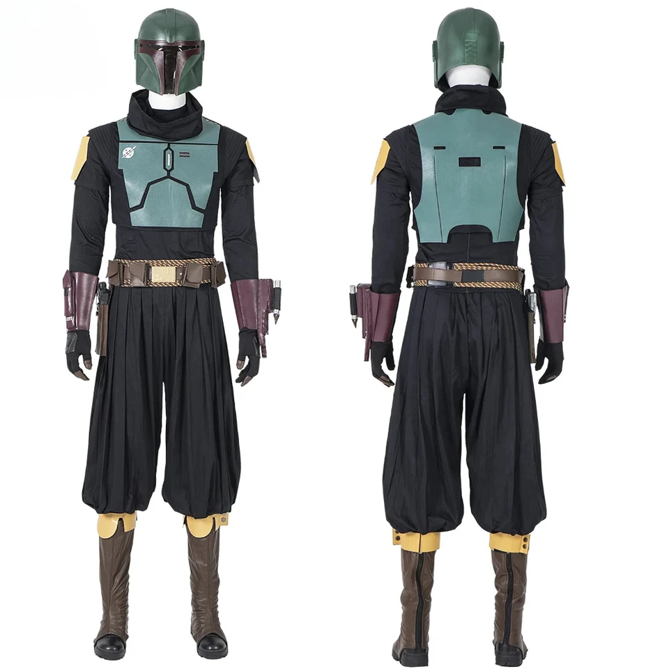 Boba Fett Cosplay kostým dospelých pánske pánske mandalorián Bounty Hunter Uniform Outfits