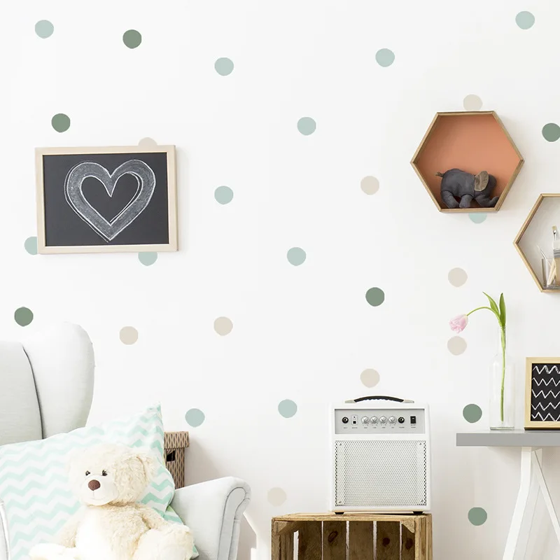 Bodky dekoratívne vinylové nálepka na detskú stenu pre detskú izbu dekorácie Decor Decor Desiavo tapety nábytok nálepka spálne doplnky
