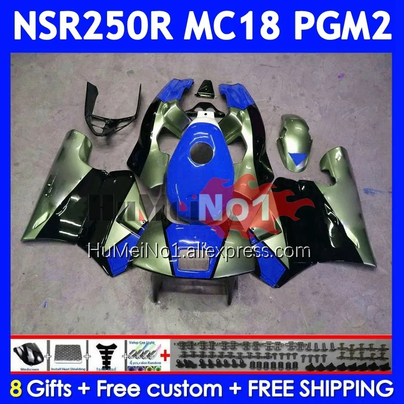 Body pre Honda NSR250R NS250 NSR 250 R NSR 250R 1988 1989 14NO.183 MC16 MC18 PGM2 NSR250 RR Blue Silver NSR250RR 88 89 Fairings