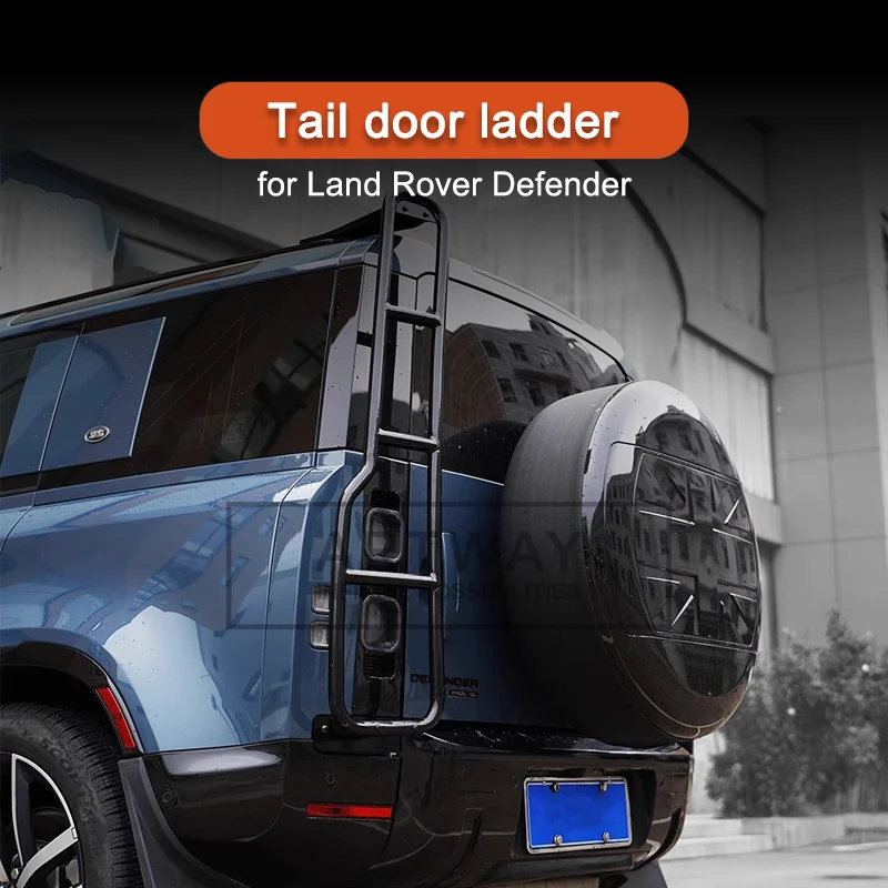 Body súpravy zadné dvere rebrík pre Land Rover Defender 90 110 2020-2023 Tailgate Iron Ladder pre nové exteriérové ​​časti obrancov
