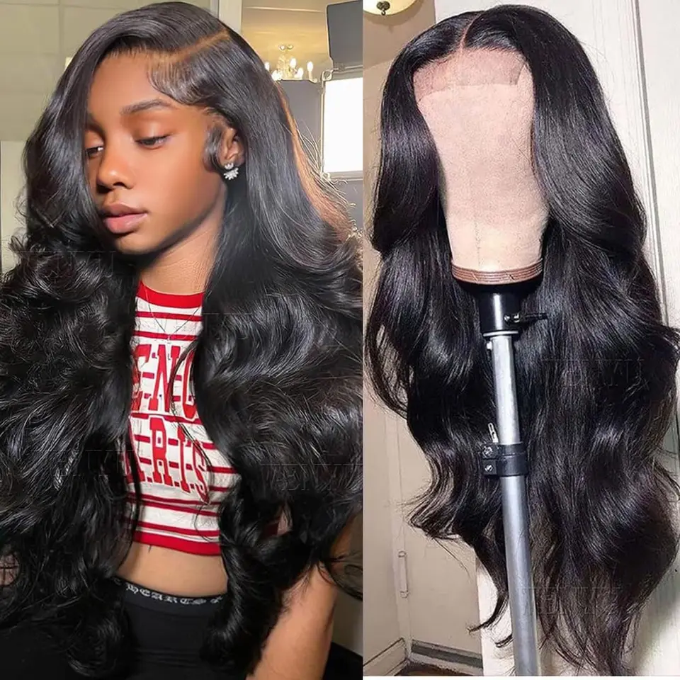 Body Wave bez parochne Brazílske vlasy Brazílske remy 6x4 9x6 HD Lace predné parochne pripravené na nosenie vopred pre ženy 200% hustota