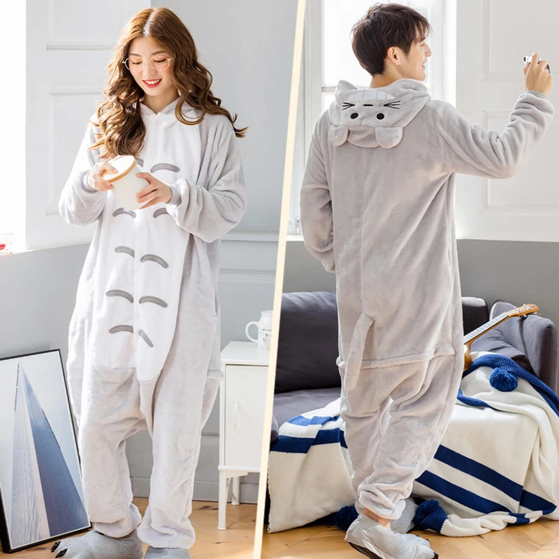 Bodysuit flanel anime karikatúra spodná bielizeň spánok