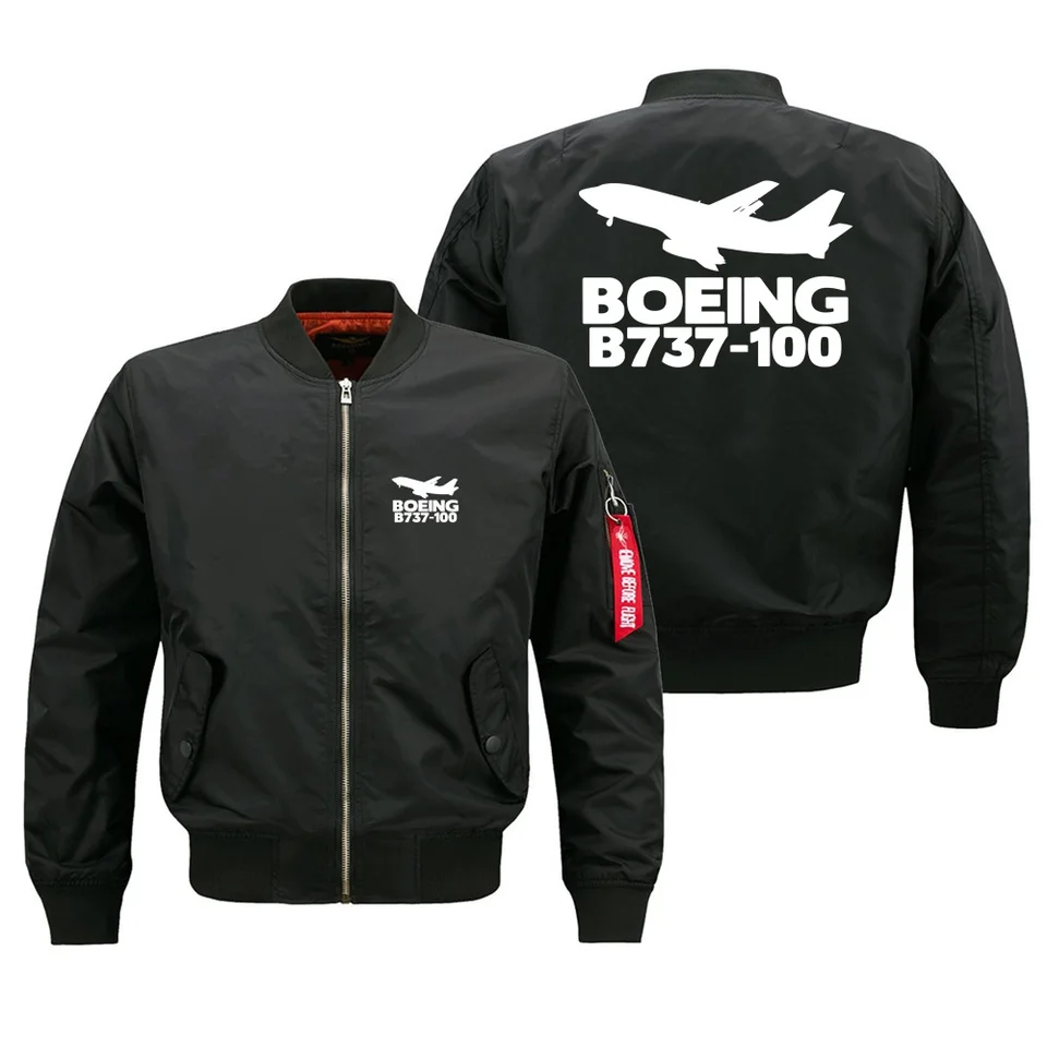 Boeing B737-100 Aviacia Vojenská vonkajšia letová muži MA1 Bomber Bunda Windproof Man Baseball Coats