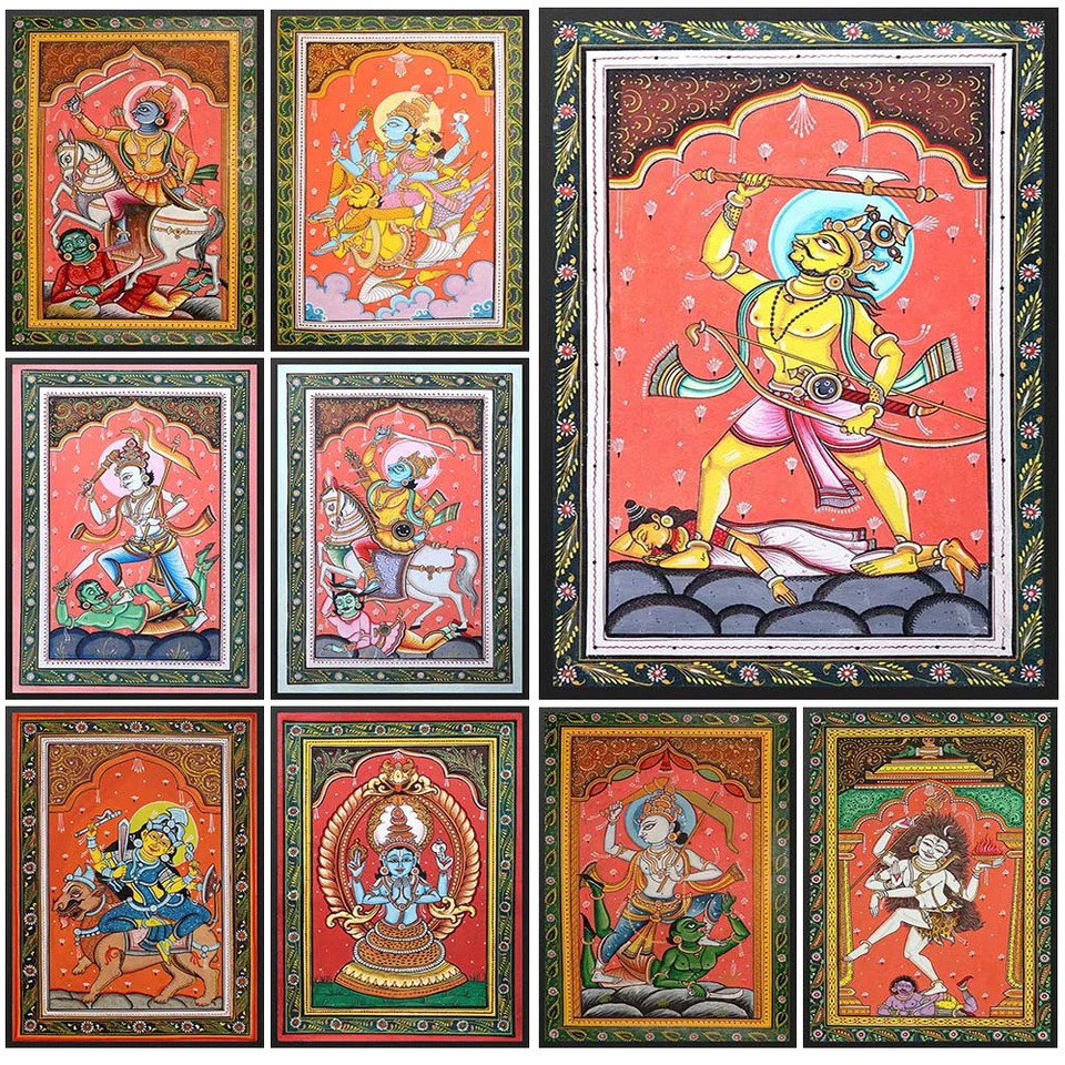Bohyňa parashurama Tara Lakshmi Goddess Durga Kalki Wall Pictures pre obývaciu izbu plagát nástenné umenie maľba maľba