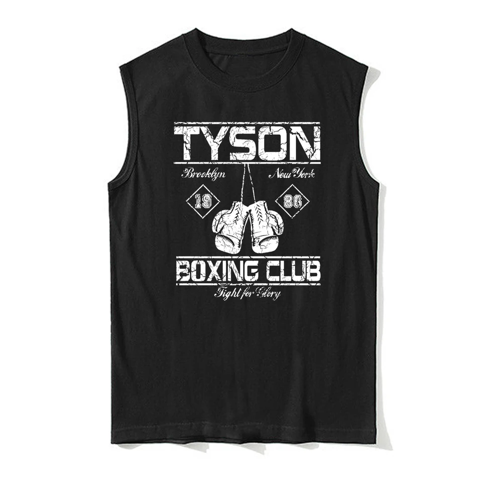 Boj za slávu Mike Tyson Brooklyn Boxing Club Tanktop 100% bavlna O-krk letné príležitostné pánske tričko bez rukávov
