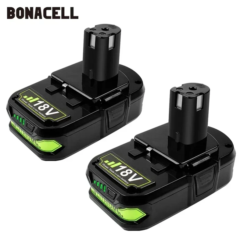 Bonacell 18V 3000 mAh P107 Výmena batérie za Ryobi P104 P105 P102 P103 P107 BATTERSKÁ LI-ION BATTERS L50