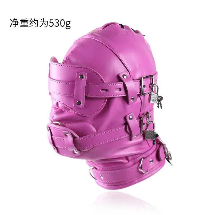 Bondage Party Mask Cosplay Slave Punish Headgear Mask Game Game Dospelé výrobky pre dospelé výrobky BDSM fetiš maska ​​Sexy hračky Otvorené oko