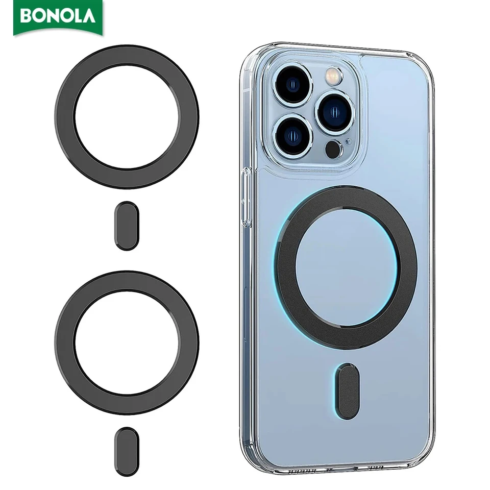 Bonola pre magnetický prsteň Univerzálna podpora nálepky podpora bezdrôtovej nabíjačky pre držiak automobilov Marek 2 v 1 magnetickom krúžku