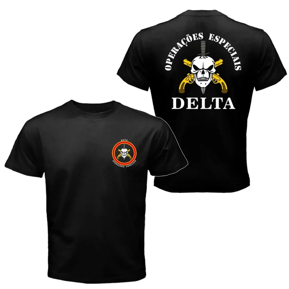 BOPE ELITE SREBA Brazília Special Force Jednotka Vojenské tričko Tee cudzinec Men košeľa mužské letné krátke rukávy Cast Comfort Tops