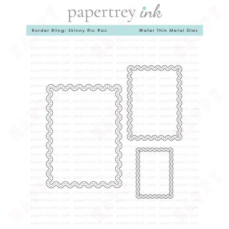 Border Bling: Skinny Ric Rac Die Metal Craft Cutting Dies DIY Scrapbooking Decorácie ručne vyrobený pre 2024 Reliéf