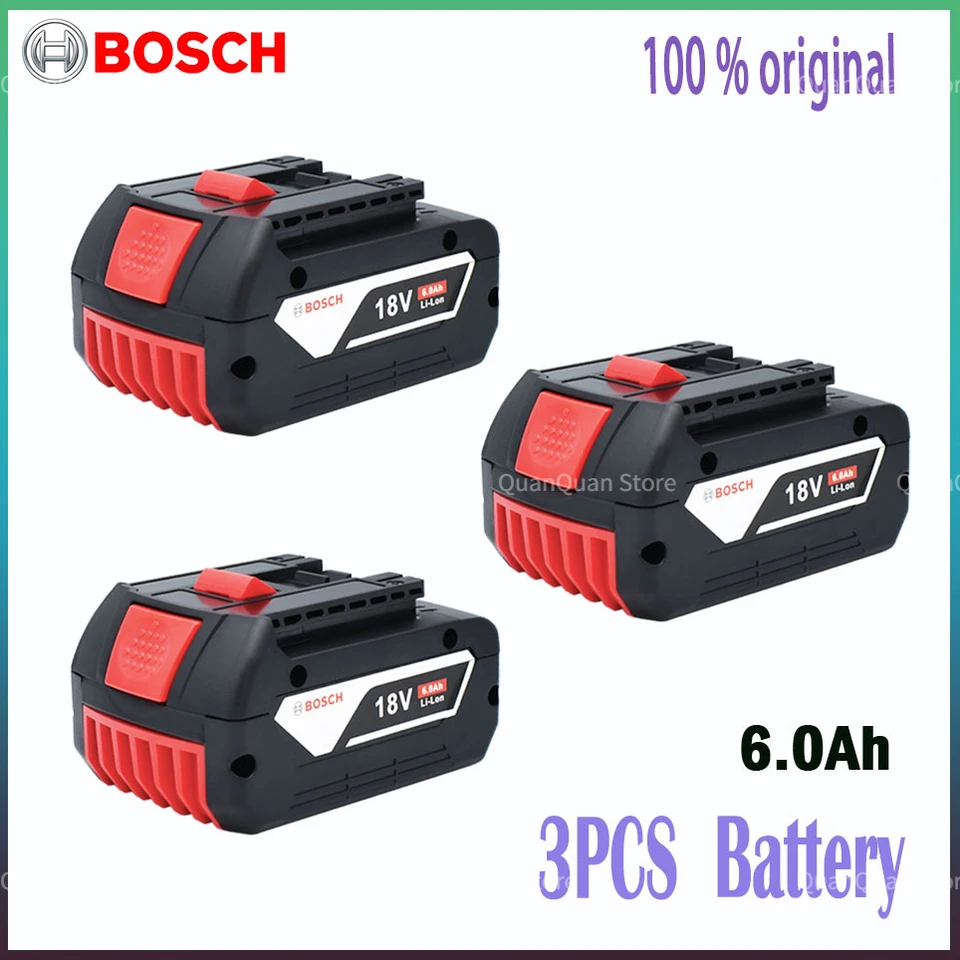 Bosch 18V 6.0AH Pôvodná lítiová batéria batérie 6.0AH Pôvodná nabíjateľná batéria