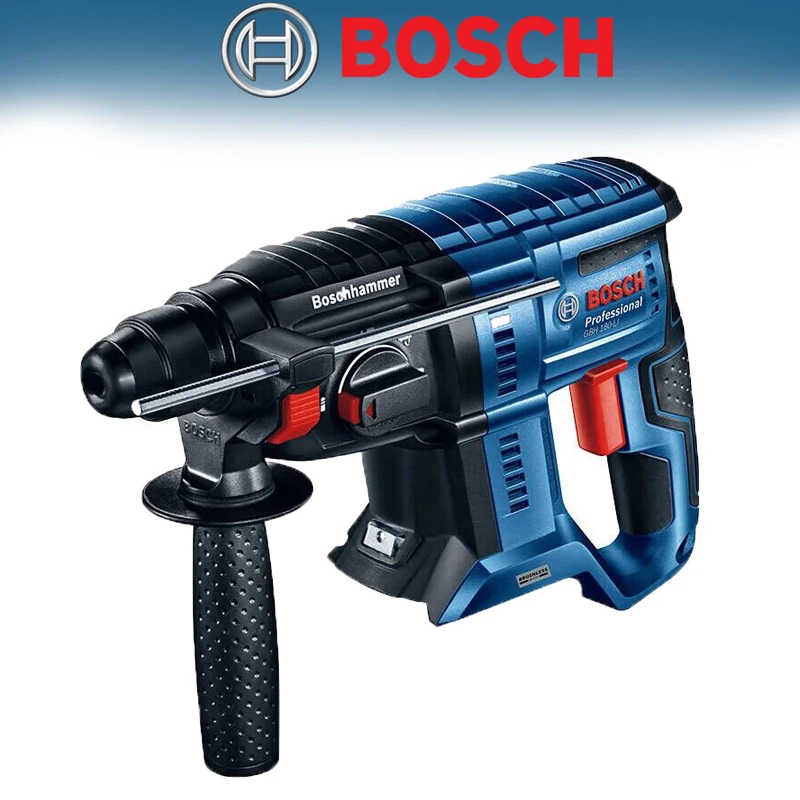 Bosch GBH180-Li bez kefky Hammer Hammer Drill Holá nástroj Four Pit Litium Battery nabíjanie Hammer 18V Elektrické vŕtacie elektrické náradie