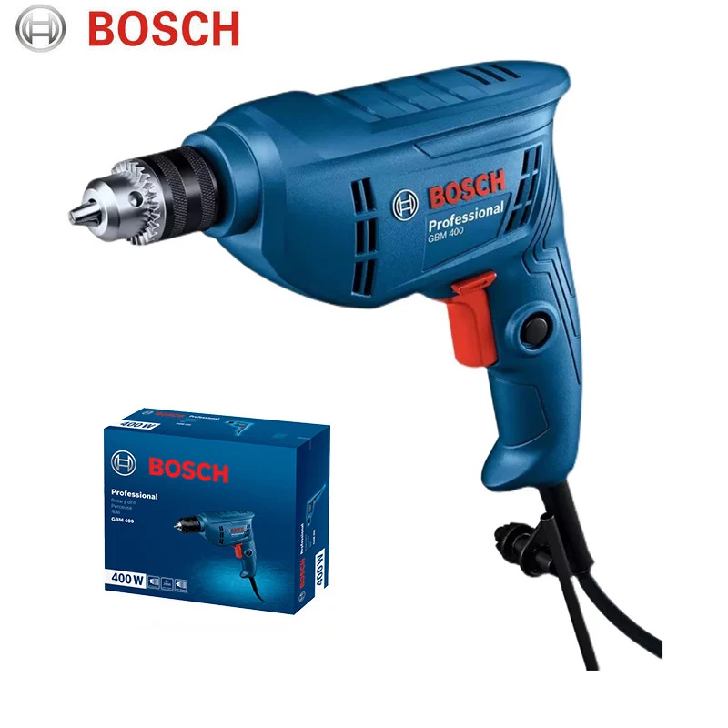 Bosch GBM400/400 kl Mini Electric Vŕta a skrutkovač Rotačný nástroj Vŕtací vŕtač vŕtačky pre drevené oceľové kovové samospojovacie skľučovadlo