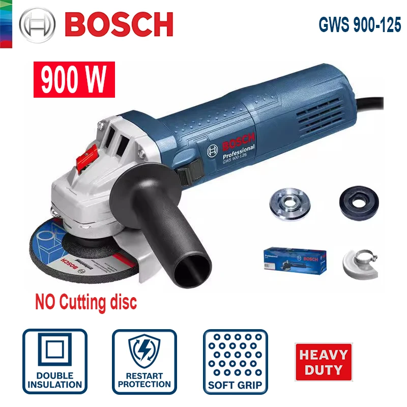 Bosch Professional Uhl Grinder GWS 900-125 /100 Elektrický mlynček 900 W 125 mm plátok brúsky Rotačný náradie na leštenie leštenia
