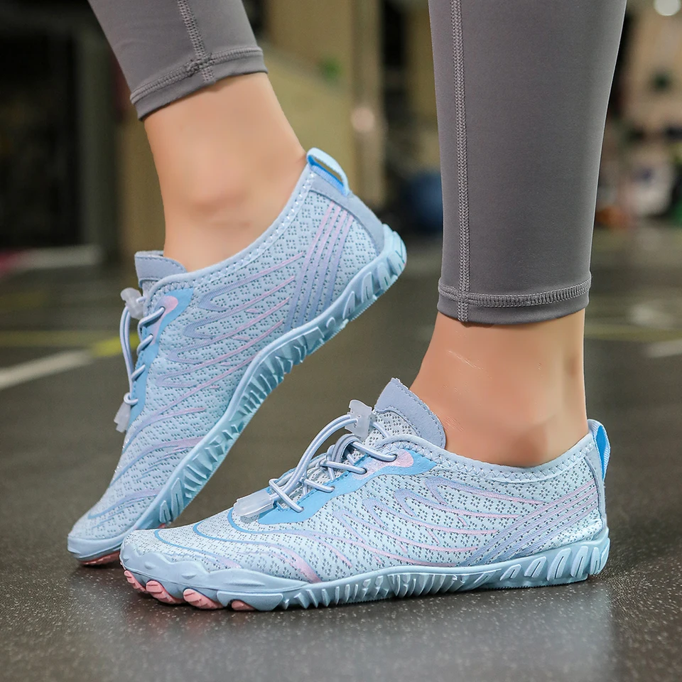 Bosé aqua ponožky pre mužov Ženy Rýchlo sušené plážové topánky Outdoor Atletic Sport Shoes na kajaku na plavbu na plavbe na turistiku surfovanie chôdze