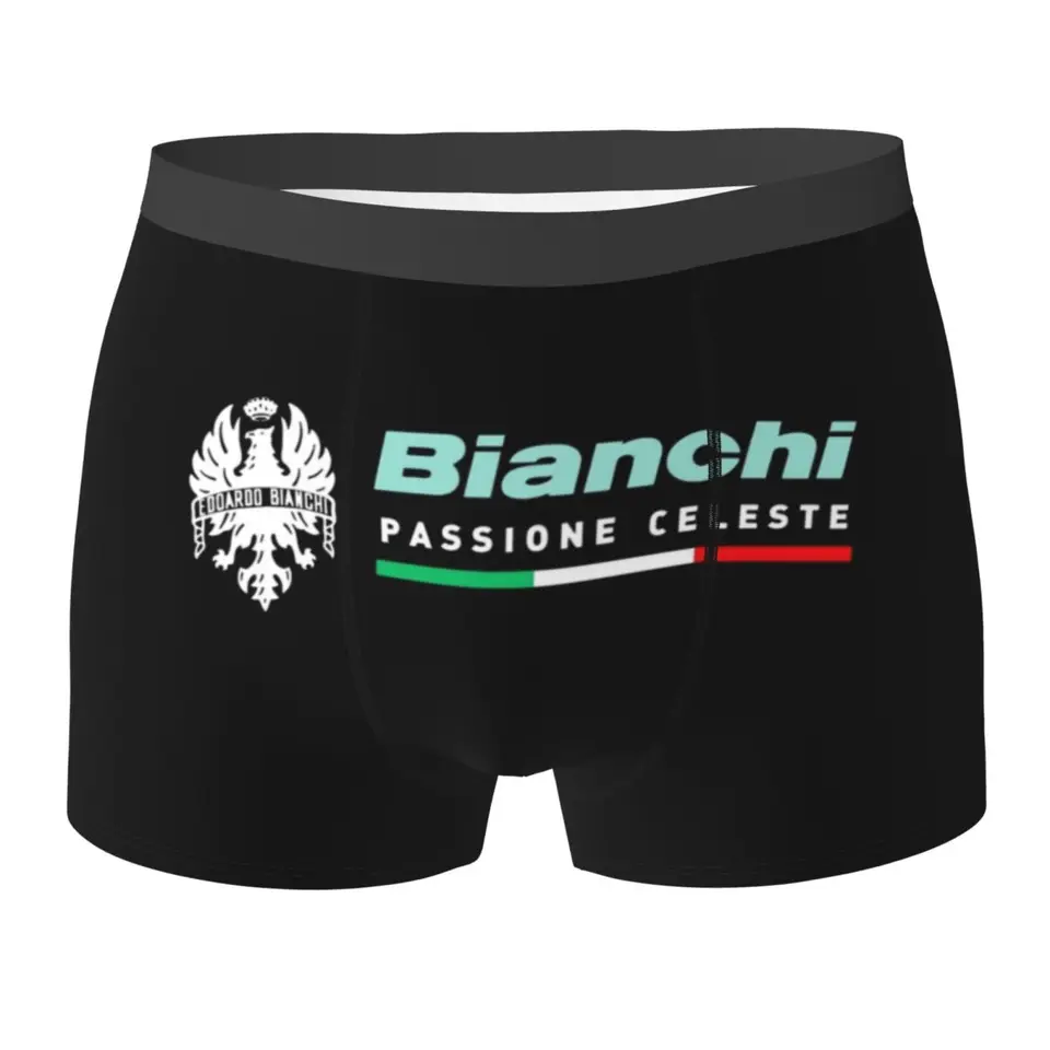 Boxer spodné šortky bicykel bicykla Bianchi 1 nohavičky Men Soft Underwear for Homme Man Friends Gifts
