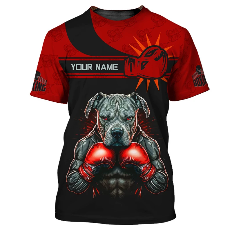 Boxing Fitness Sport MMA Tričko Pánske oblečenie Prispôsobené 3D tlačia