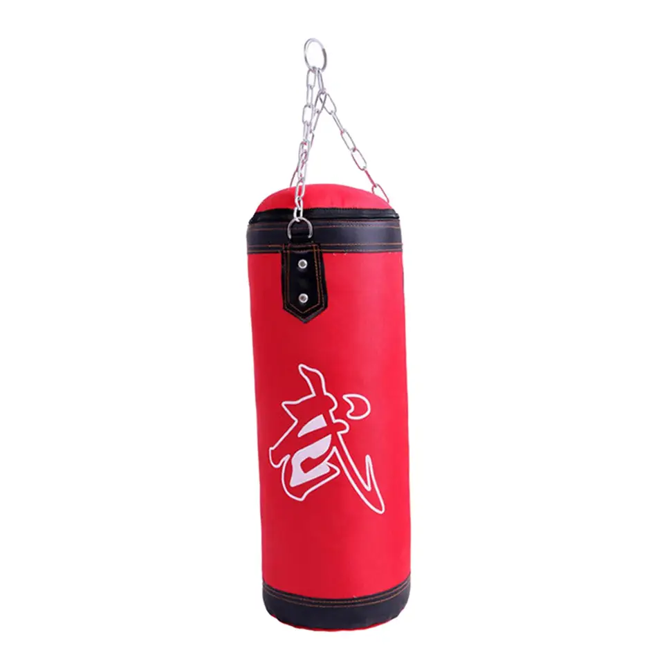 Boxing Pieskový vak Prázdne dierovacie tašky bojové umenia Fitness Sand Bag & Rukavice