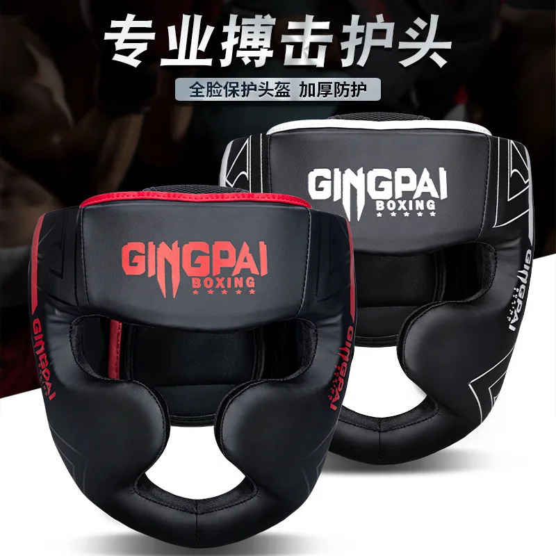 Boxingová prilba Sanda Fight Head Cover Muay Thai Head Guard Dospelé deti Boxing Hat Fighting Training Gear