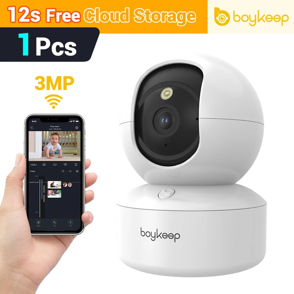 BoyKeep 3MP 5G/2,4 GHz WiFi Indoor Home Security IP inteligentný detský monitor Automatické sledovanie