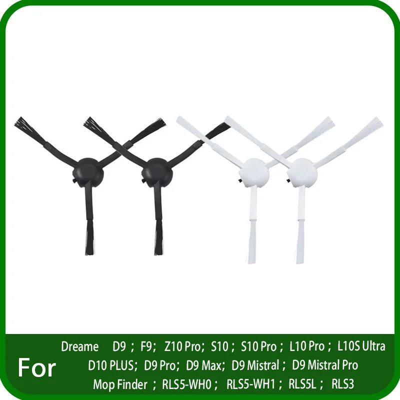 Bočná kefa pre Dreame D9 F9 Z10 S10 L10 Pro L10S Ultra D10 Plus D9 Pro Max Mistral Pro Mop Finder RLS5-WH0 WH1 RLS5L RLS3 Vákuum