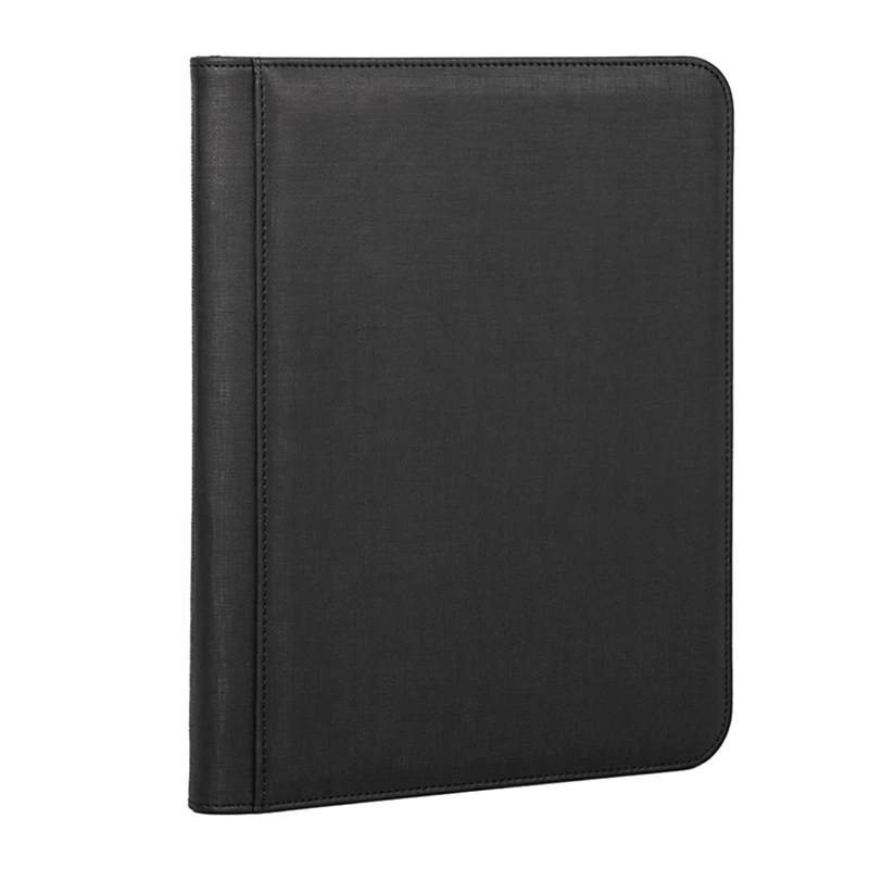 Bočné nakladanie Binder Game Zipper Card Album Fixné vrecká Stránky + 360 vreciek čierne