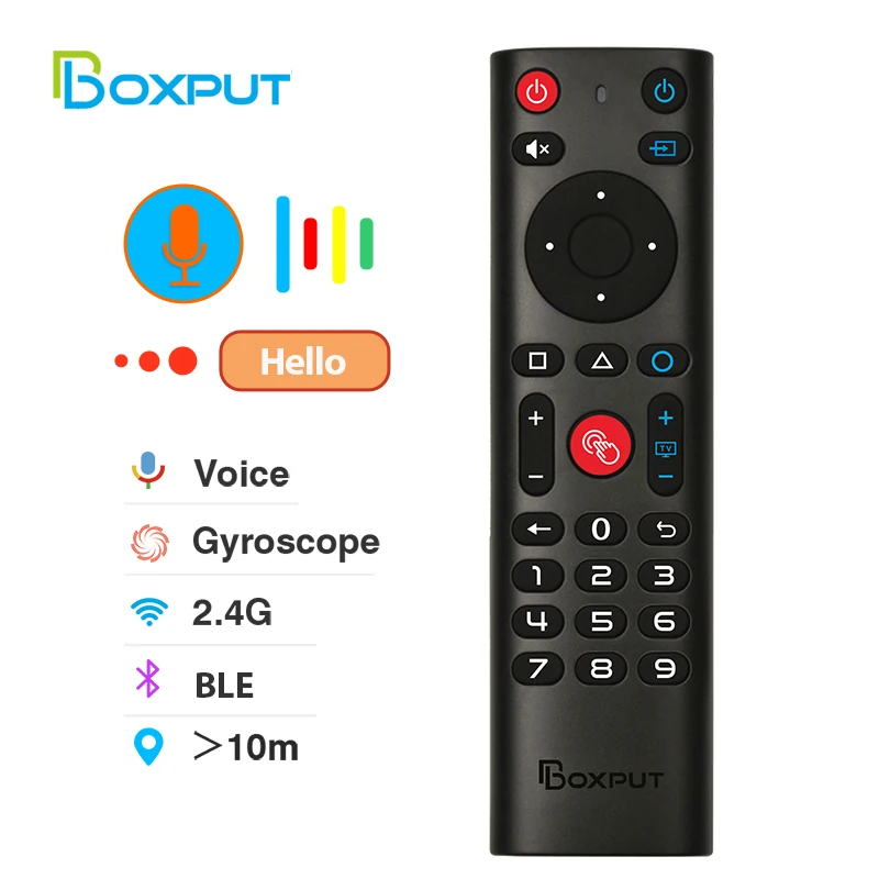 BPR3S BT Air Mouse hlasová funkcia IR Learning TV 2.4G Wireless Demode Controller s gyroskopom pre Android TV Box/PC