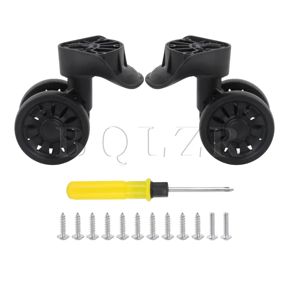 BQLZR 2 PCS Opravy kufrových dielov Spinner Wheels 3,43 palca W272 vľavo a doprava