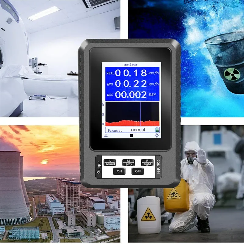 BR-9B Nový XR-1 vreckový digitálny displej DIGITÁLNE DIZAJN JUDNÉ RADIATION DETEKTER Geiger Counter Semifunkčný typ Dosimeter mramorový tester