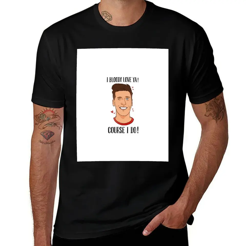 Bradley Rose I Bloody Love Ya Tričko Vlastné tričko Plus veľkosti topy modrý archív nadmerne nadmerne