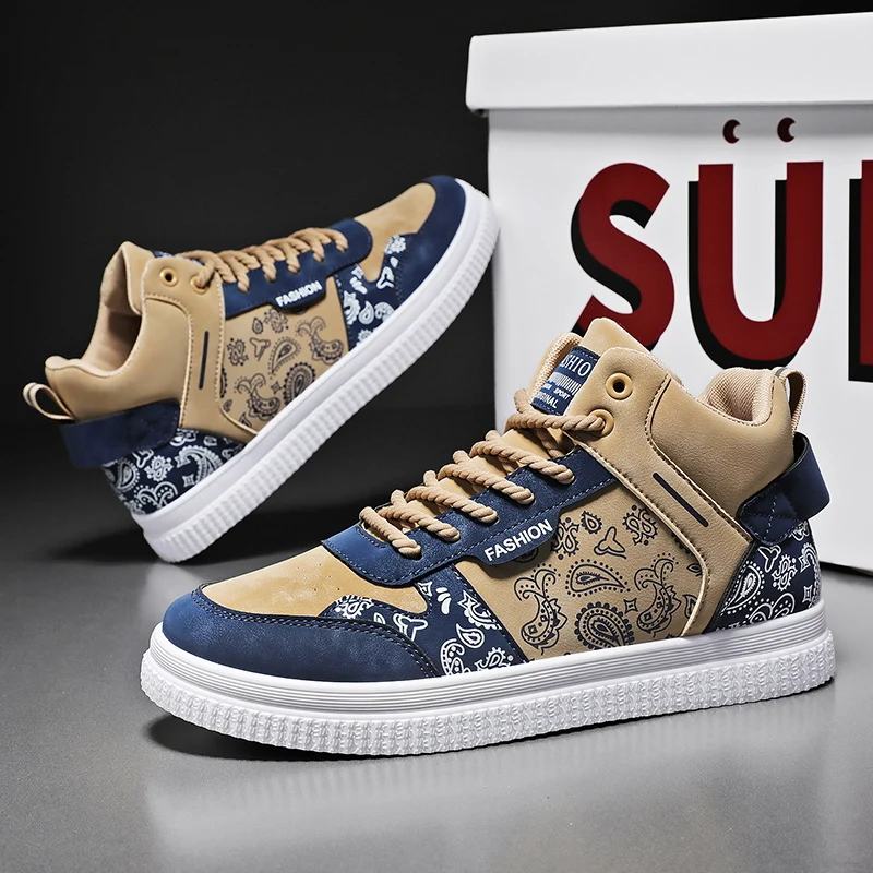 Brand Mens High Top Casual Sneakers Basketbal