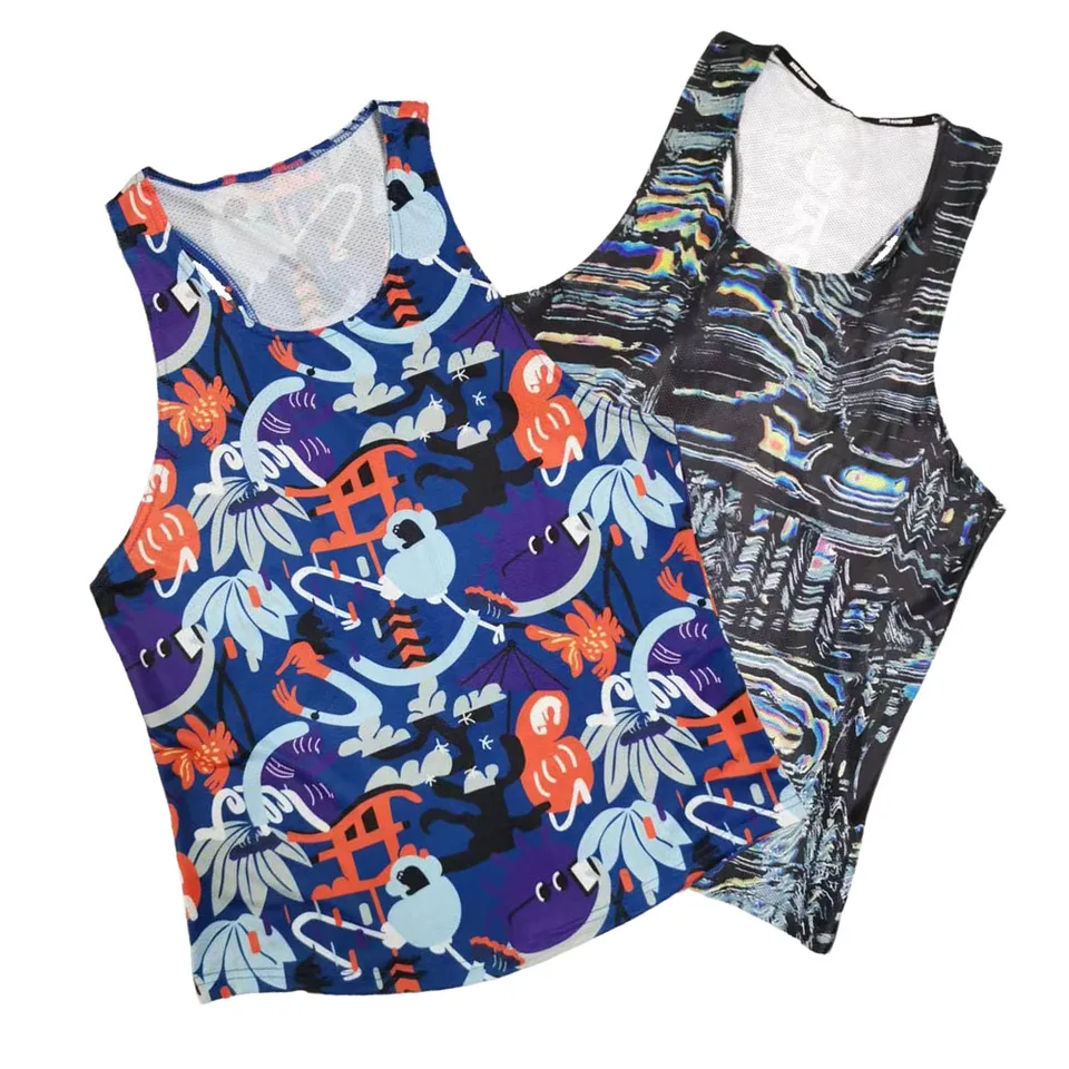 Brand Run Atletics Tank Top Runnning Speed ​​Singlet Fitness Tirt Mens bez rukávov vesta Športovec Track Field Singlet Prispôsobenie