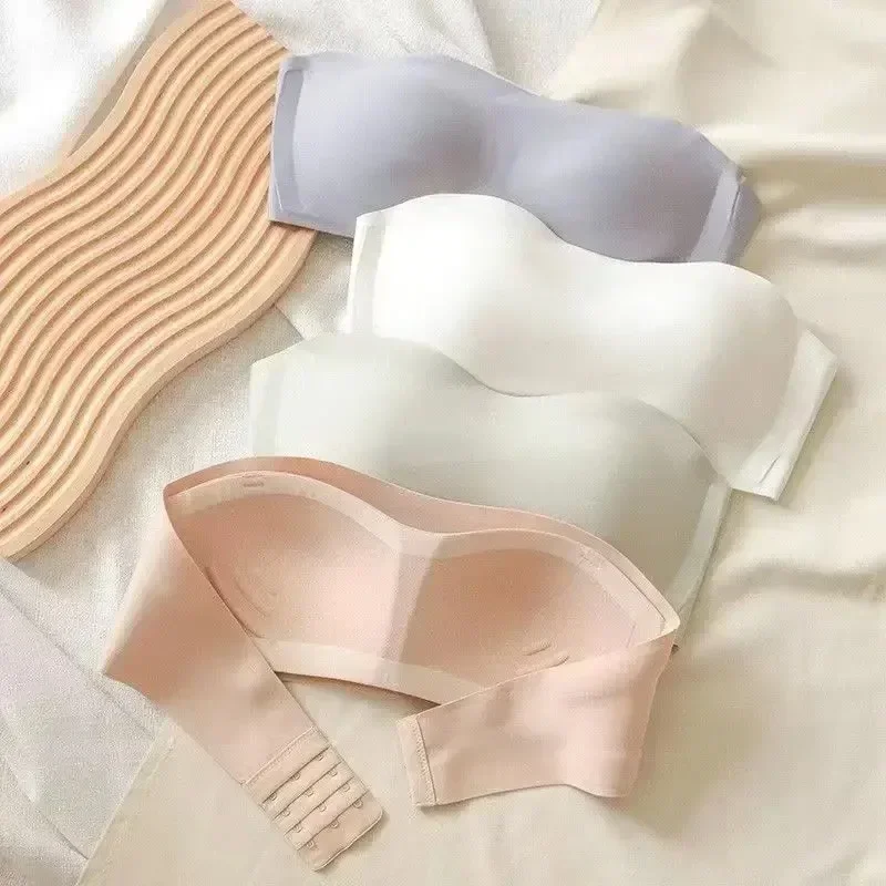 BRAS bez ramienok Sexy bezšvové spodné prádlo, ktoré nie je sklzom neviditeľné spodná bielizeň mäkké bezšvové spodné prádlo Intimáty žien