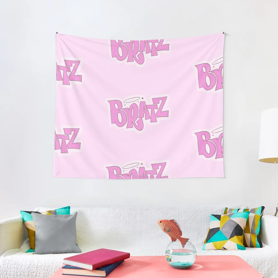 Brat Savage Pink Brats Sexy ružová I Love Pink Barbie Eva Kiseleva Tapestry Wall Art Room Decor
